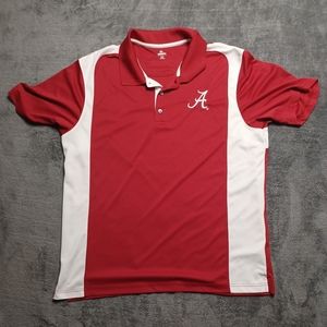 Alabama Crimson Tide Polo Shirt Size XL Golf Maroon White Roll Tide